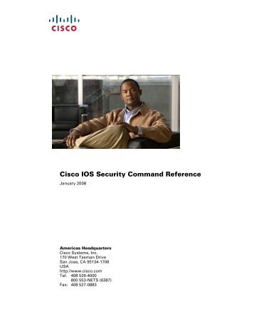 Cisco IOS Security Command Reference