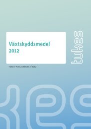 Växtskyddsmedel 2012 - Tukes