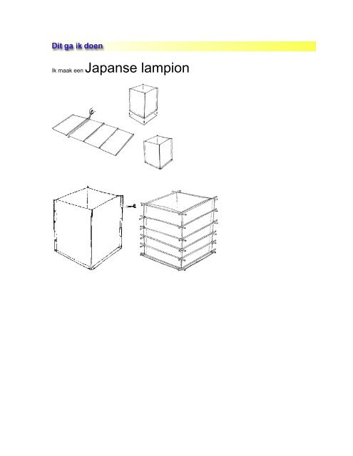 Ik maak een Japanse lampion - Ontdekplek