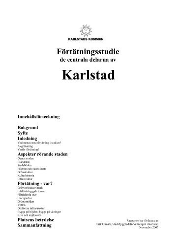 Förtätningsstudie - Operation Karlstads Stadsmiljöblogg