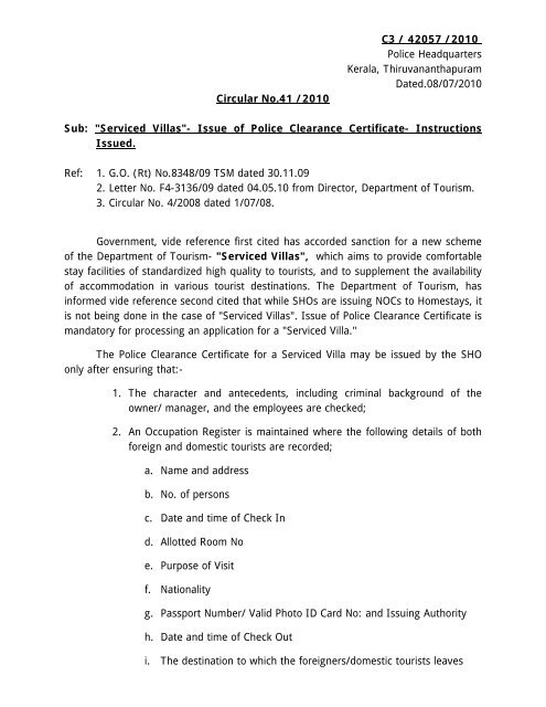 Neighbour Reference Letter For Police Clearance Certificate