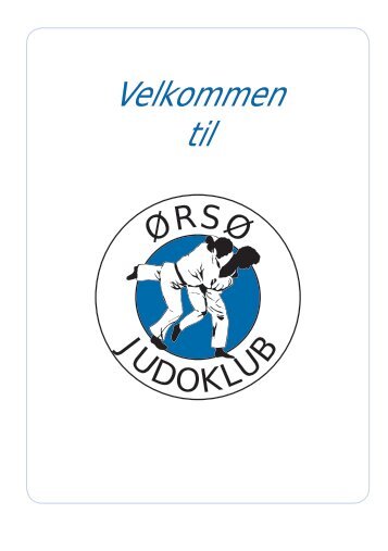 Velkommen i klubben - Ørsø Judoklub