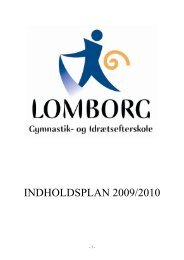 1 Lomborg Gymnastik- og Idrætsefterskole