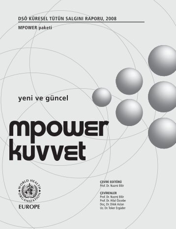 Küresel Tütün Salgını Raporu MPOWER, DSÖ, Aralık 2008