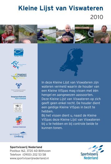 Kleine Lijst van Viswateren (PDF) - Sportvisserij MidWest Nederland