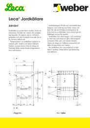 PRODUKTBLAD JORDKÄLLARE - Weber