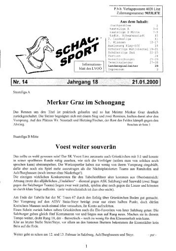 zctlät - Schachverein Hörsching