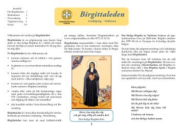 Info och kartor Birgittaleden - Pilgrimscentrum i Vadstena