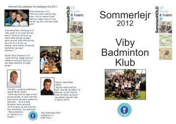 Lejr 1 - Viby Badminton Klub