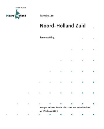 Streekplan Noord-Holland Zuid