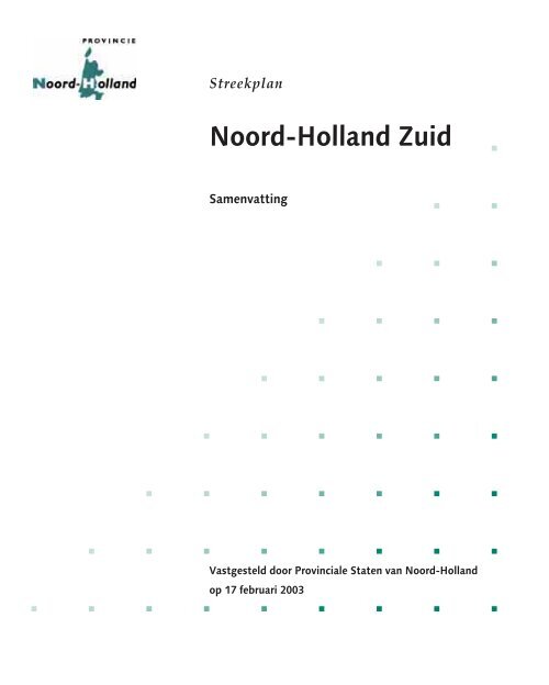 Streekplan Noord-Holland Zuid