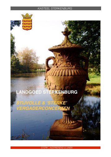 Brochure Vergaderen '13-'14 - Kasteel Sterkenburg