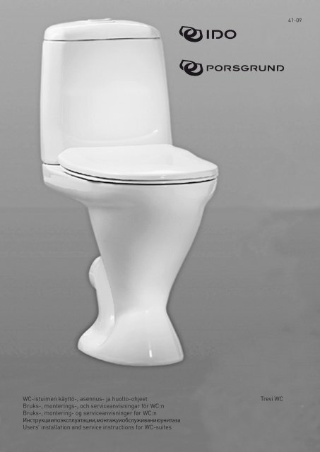 WC-istuimen käyttö-, asennus- ja huolto-ohjeet Trevi WC Bruks ... - Ido