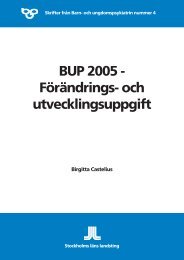 BUP 2005 - Förändrings- och utvecklingsuppgift