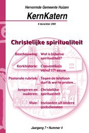 Christelijke spiritualiteit - Hervormd Huizen