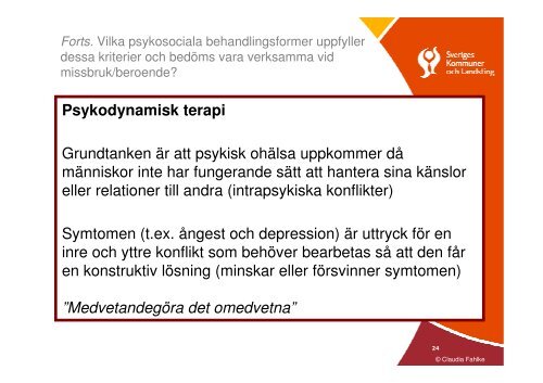 Psykologiskt perspektiv på missbruk och beroende