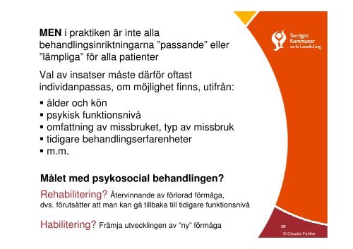 Psykologiskt perspektiv på missbruk och beroende