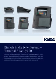 Einfach in die Zeiterfassung â Terminal B-NetÂ® 93 20 - Kaba