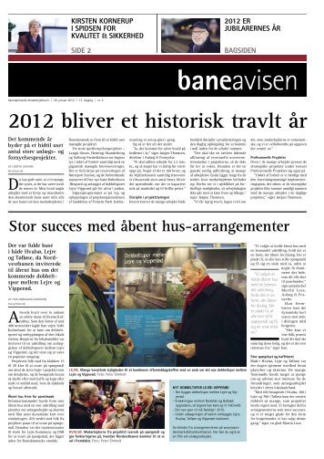 2012 bliver et historisk travlt år - Banedanmark