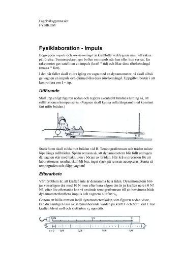 Fysiklaboration - Impuls - Skolwebben
