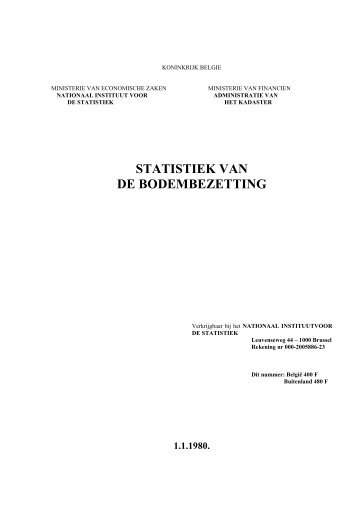 Statistiek van de bodembezetting (PDF, 58.99 Kb) - Nationaal ...