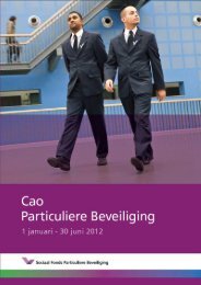 CAO Particuliere beveiliging 2012 - FlexNieuws