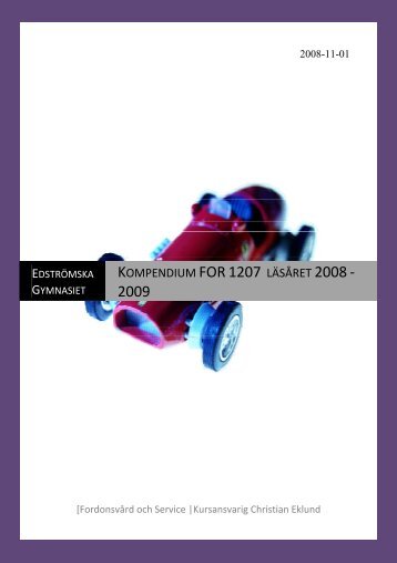 Kompendium FOR 1207 läsåret 2008 - 2009