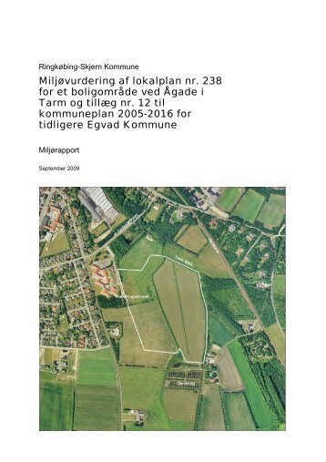 Miljøvurdering af lokalplan nr. 238 for et boligområde ved Ågade i ...