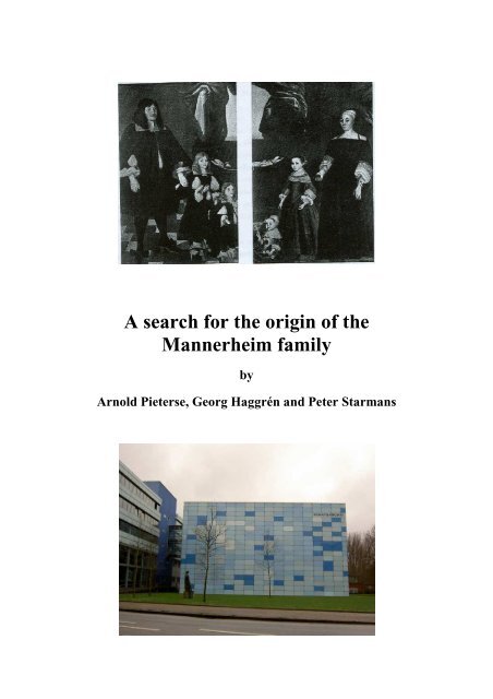 A search for the origin of the Mannerheim family - Begin