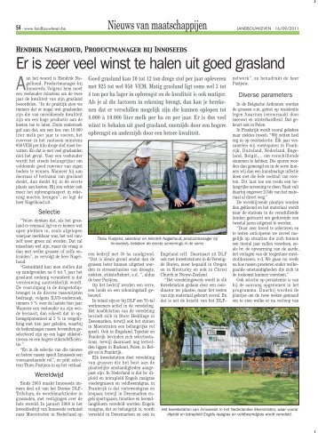 Er is zeer veel winst te halen uit goed grasland - DLF-TRIFOLIUM ...