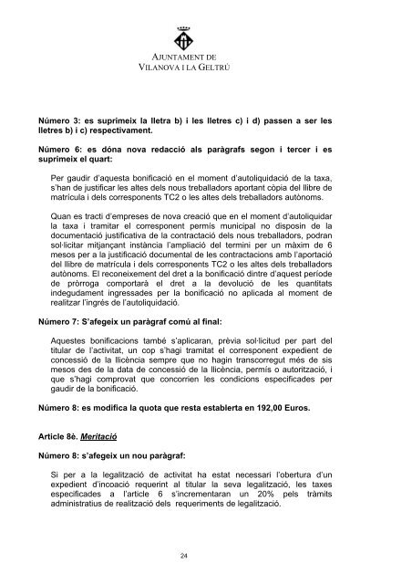 05 de novembre ORDENANCES FISCALS 2008 - Convergència i ...