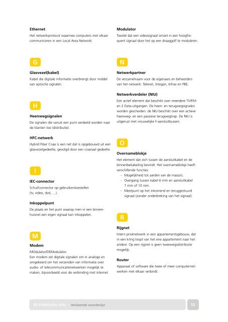 Telenet Werfbrochure - Integan