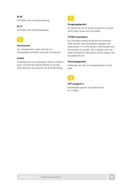 Telenet Werfbrochure - Integan