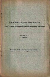 1958-016 GESCHIEDENIS/HISTOIRE PHARMACIE - Kring voor de ...