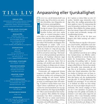 Ladda ner hela numret som pdf - Till Liv
