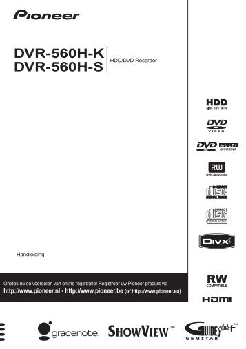 bestanden/Hdd Recorder Pioneer DVR-560H-S.pdf - Handleiding ...