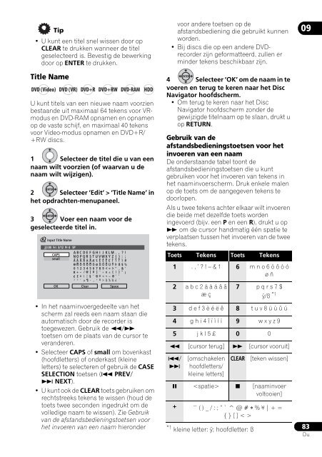 bestanden/Hdd Recorder Pioneer DVR-560H-S.pdf - Handleiding ...