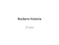 Rockens historia, del 3 - Gottsundaskolan