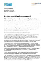 Nordeuropæisk konference om spil - BrainsBusiness