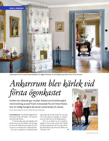 Article for swedish magazine Gods & Gårdar about ... - john werich