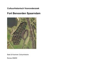 Rapport cultuurhistorisch onderzoek, september 2007 - Spaarnwoude