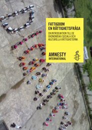Fattigdom En rättighEtsFråga - Amnesty International