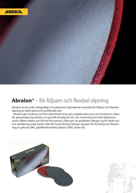 Abralon produktblad SE DK.indd - KWH Mirka Ltd