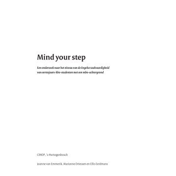 Mind your step