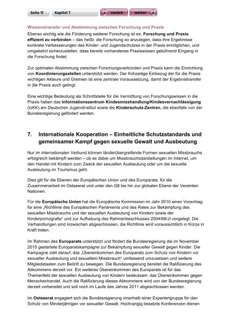 Aktionsplan 2011 der Bundesregierung zum Schutz ... - Runder Tisch