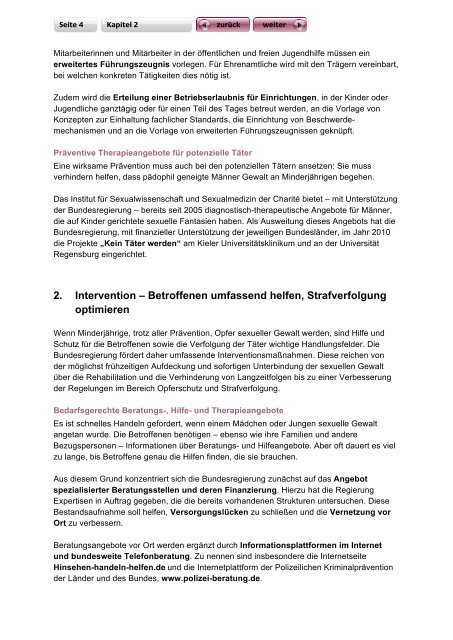 Aktionsplan 2011 der Bundesregierung zum Schutz ... - Runder Tisch