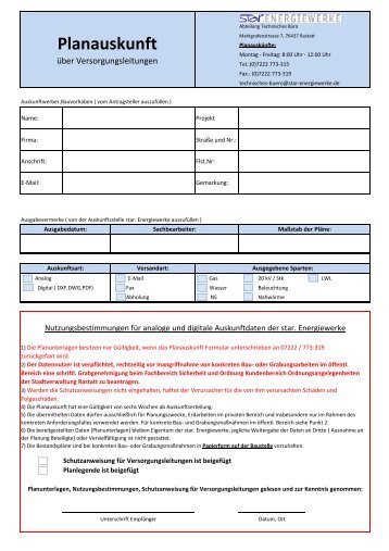 Antragsformular Planauskunft.pdf - star.Energiewerke GmbH & Co. KG