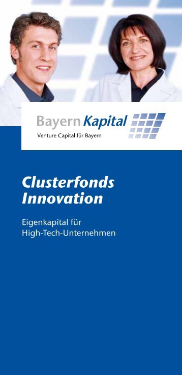 Clusterfonds Innovation - Bayern Kapital