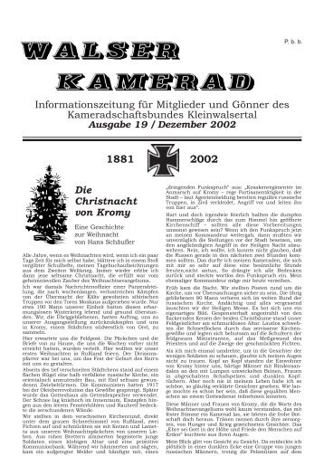 Ausgabe 19 November 2002 - beim Kameradschaftsbund ...