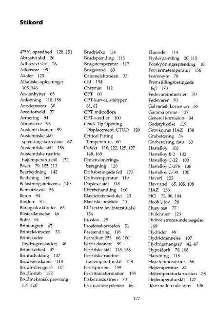 Nedbrydningsformer, rustfrit stål, nikkel, titan - Materials.dk